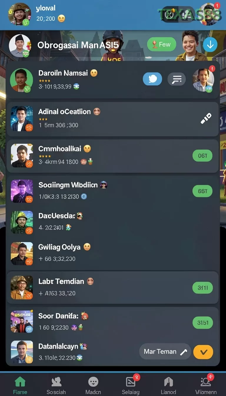 Cuplikan layar JOS77 — halaman utama